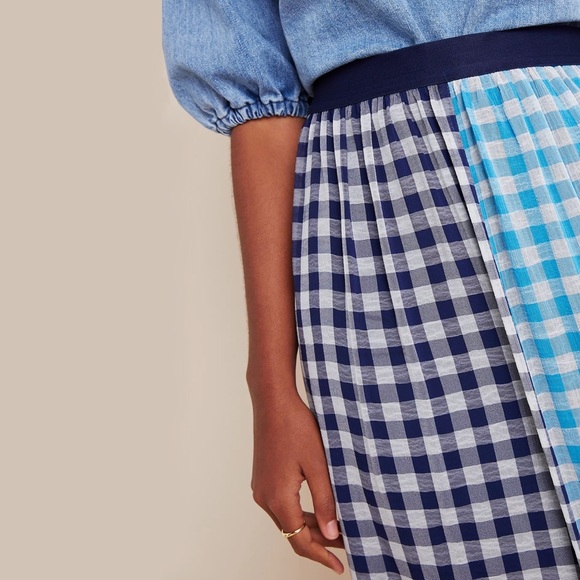 Anthropologie Gigi Ruffled Gingham Maxi Skirt - Picture 4 of 6